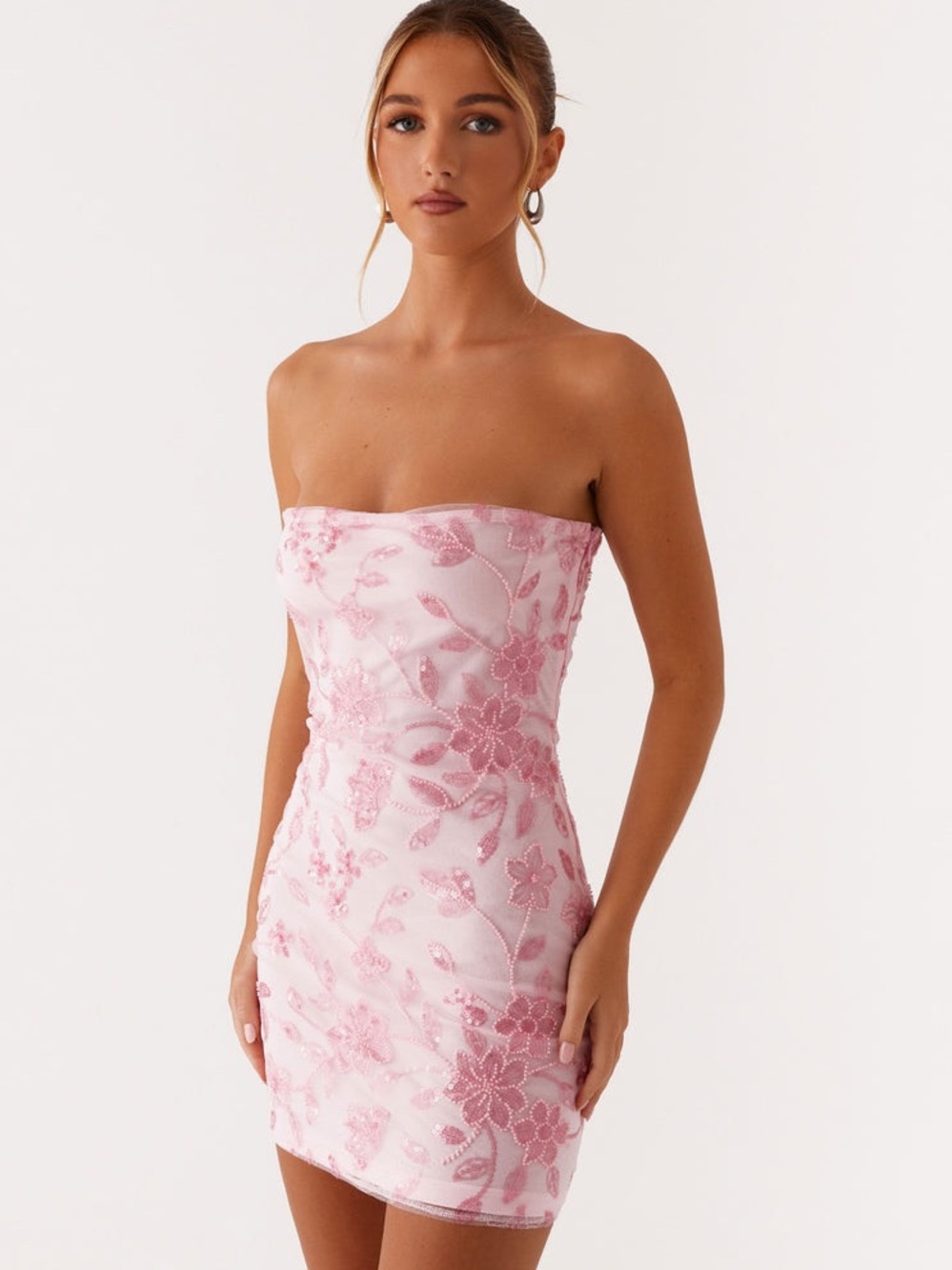 Peppermayo Moorey Beaded Strapless Dress 6